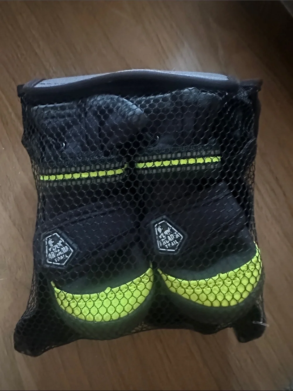 Arcadia Trail Reflective Neon Yellow & Black Dog Boots - 4 Pack